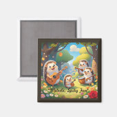 "Igel Rhythm Crew" Magnet (Vorderseite/Rückseite)