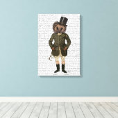 Igel Rider Full Leinwanddruck (Insitu (Holzboden))