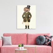Igel Rider Full Leinwanddruck (Insitu (Wohnzimmer))