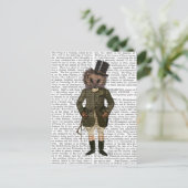 Igel Rider Full Postkarte (Stehend Vorderseite)