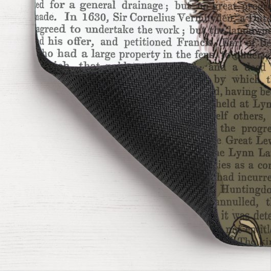 Igel Rider Portrait Mousepad (Ecke)