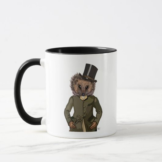 Igel Rider Portrait Tasse (Links)