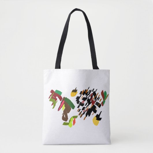 Igel rollt Herbst Tasche (Vorderseite)