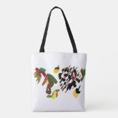 Igel rollt Herbst Tasche (Rückseite)
