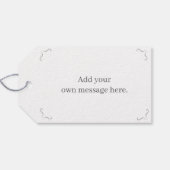 Igel romantische Hochzeit oder Verlobung Geschenkanhänger (Rückseite Horizontal)