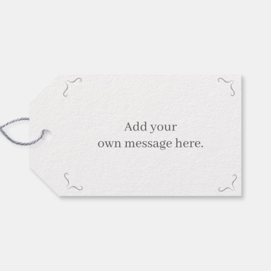 Igel romantische Hochzeit oder Verlobung Geschenkanhänger (Rückseite Horizontal)