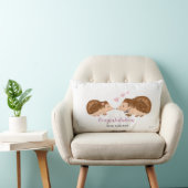 Igel romantische Hochzeit oder Verlobung Lendenkissen (Stuhl )