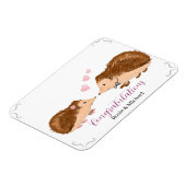 Igel romantische Hochzeit oder Verlobung Magnet (Linke Seite)