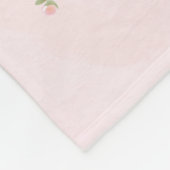 Igel rosa 2 - Aquarell-Design | personalisierbare Fleecedecke (Ecke)