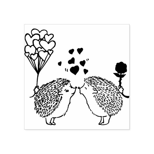 Igel Rubber Briefmarke Gummistempel (Prägung)