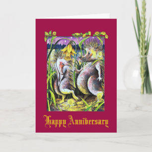Igel-Rubin-Hochzeitskarte Karte