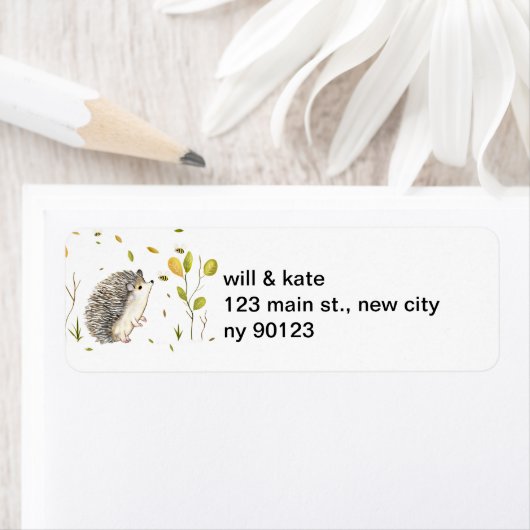 Igel Rücksendeadressen-Aufkleber (Insitu)