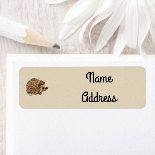 Igel-Rücksendekennzeichen, hinterlegt, gezeichnet, (Insitu)