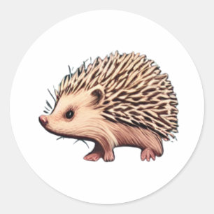 Igel Runder Aufkleber