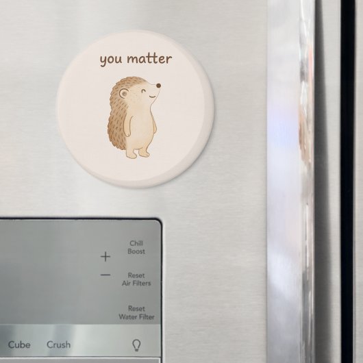 Igel-Rundmagnet mit 'Du bist wichtig'-Spruch Magnet (In Situ (Kühlschrank))