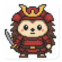 Igel Samurai Aufkleber