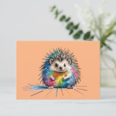 Igel Save The Date (Stehend Vorderseite)