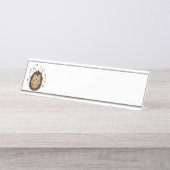 Igel Schreibtischnamensplakette (Vorderseite )