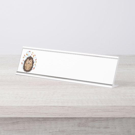 Igel Schreibtischnamensplakette (Vorderseite )
