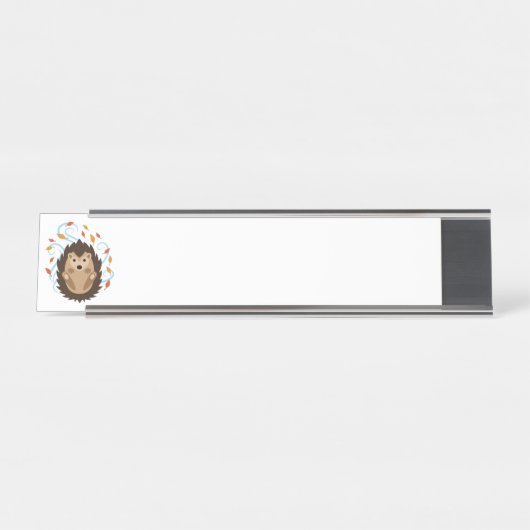 Igel Schreibtischnamensplakette (Vorderseite )