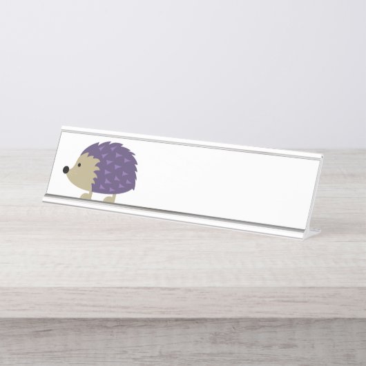 Igel Schreibtischnamensplakette (Vorderseite )