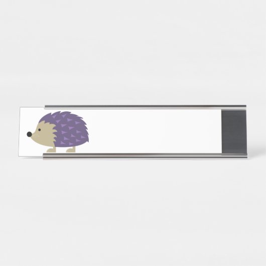 Igel Schreibtischnamensplakette (Vorderseite )