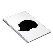 Igel Silhouette Notizblock (Rechte Seite)
