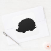 Igel Silhouette Quadratischer Aufkleber (Umschlag)