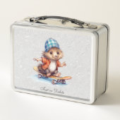 Igel Skateboard Metal Lunch Box (Rückseite)