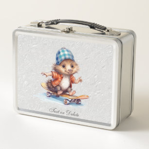 Igel Skateboard Metal Lunch Box