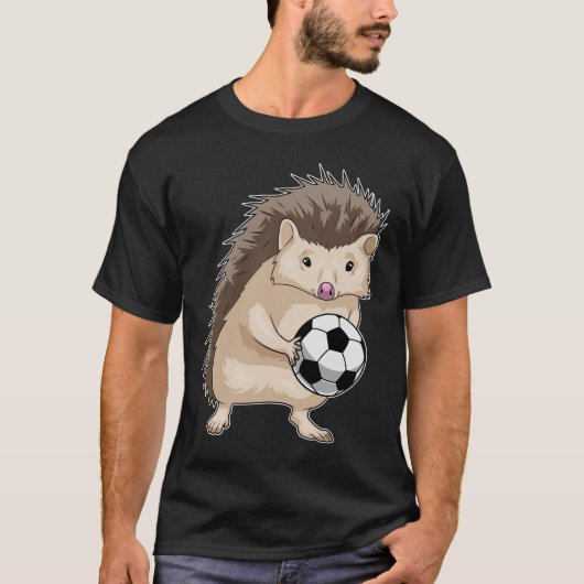 Igel Soccer Player Soccer T-Shirt (Vorderseite)