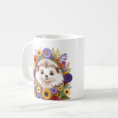 Igel spielerisch Adorable Fun Tierfarben Cool Kaffeetasse (Vorderseite Links)