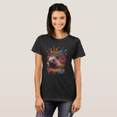 Igel-Spinat-Tierwald Herbstblätter T-Shirt (Vorne ganz)