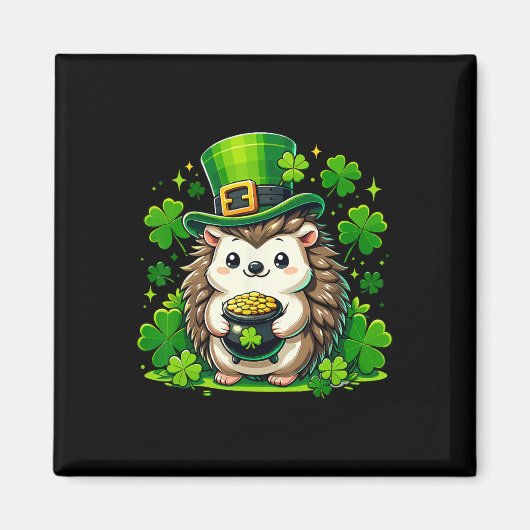 Igel St Patricks Day Süßer Igel Für Kinder Bo Magnet (Vorne)