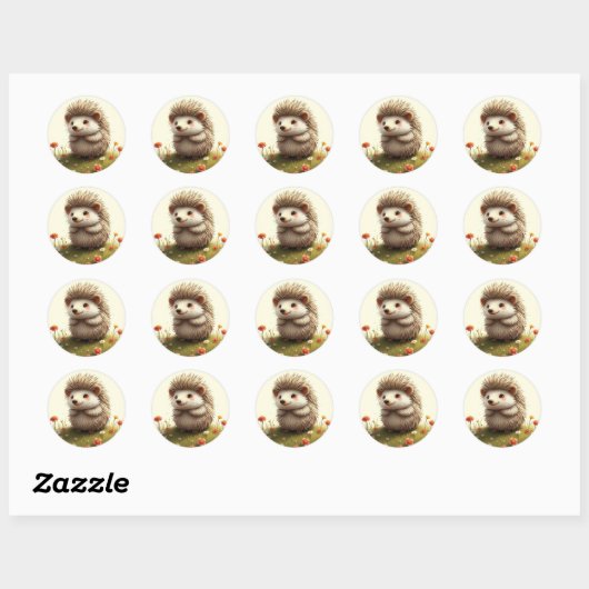 Igel Stickers (Blatt)