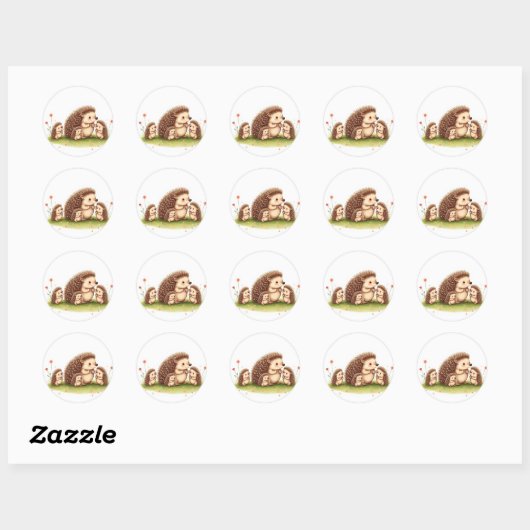 Igel Stickers (Blatt)