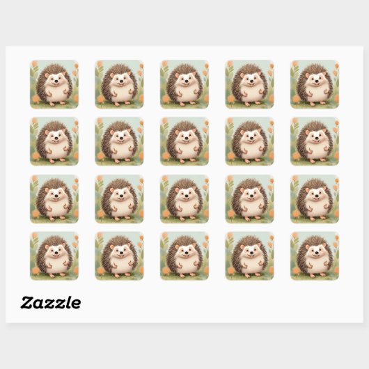 Igel Stickers (Blatt)