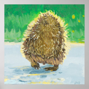 Igel-Stoßzähne, zauberhafter Hedge-Hog Poster