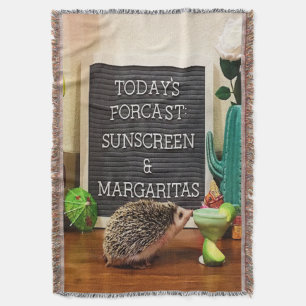 Igel Sunscreen und Margaritas Decke