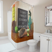 Igel Sunscreen und Margaritas Duschvorhang (Beispiel)