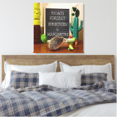 Igel Sunscreen und Margaritas Leinwanddruck (Insitu (Schlafzimmer))