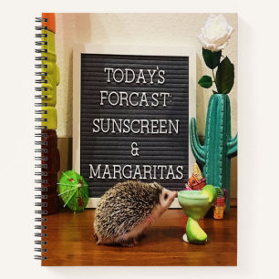 Igel Sunscreen und Margaritas Notizblock