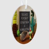 Igel Sunscreen und Margaritas Ornament (Vorderseite)