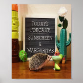 Igel Sunscreen und Margaritas Poster (Vorne)