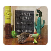 Igel Sunscreen und Margaritas Schneidebrett (Vorderseite)