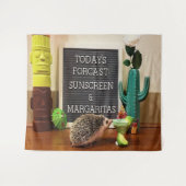 Igel Sunscreen und Margaritas Wandteppich (Vorderseite (Horizontal))