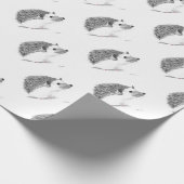 Igel-Tier-Aquarellwald Geschenkpapier (Ecke)
