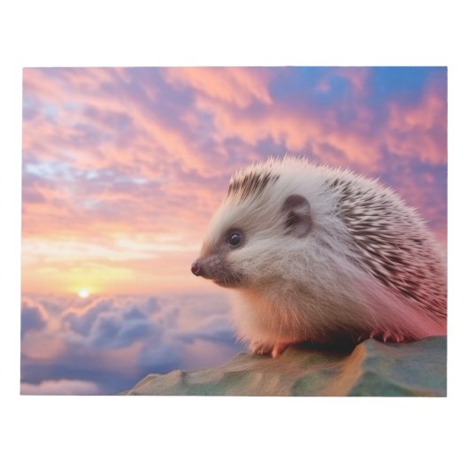 Igel Tierart Majestic Wild Notizblock (Vorderseite)