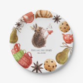 Igel | TierBaby - Dusche Pappteller (Vorderseite)