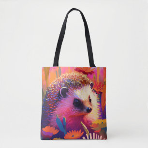 Igel Tierportrait Malerei Wildnis Außenbereich Tasche